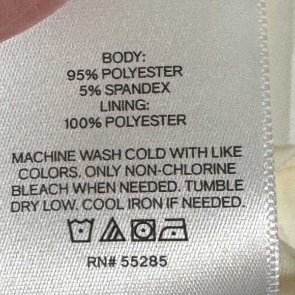 Express Womens Small Off-White Long Sleeve Blouse With Keyhole Neck & Ruched Det - Picture 3 of 4